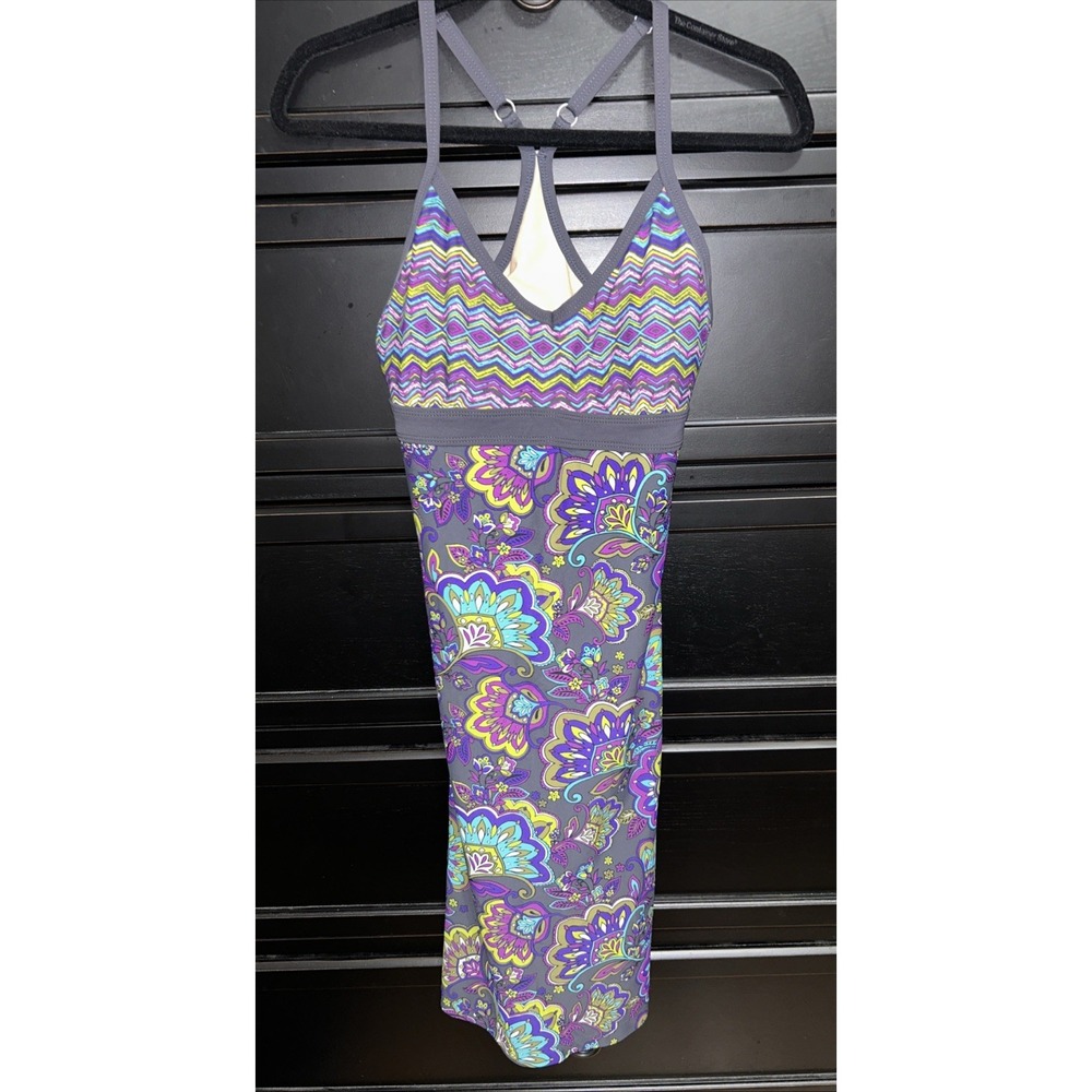 Athleta Women's‎ Printed Beach Swim Dress Racerback Multicolor Size XXS